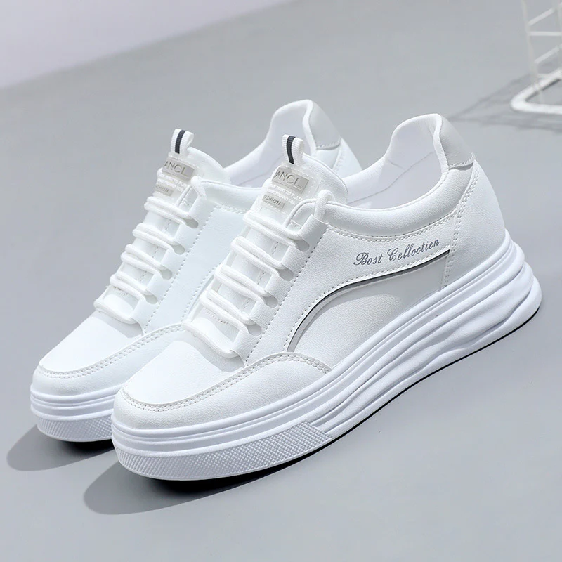 Damen modische Plattform Sneakers mit dämpfendem Sohlenprofil und atmungsaktiver Obermaterialstruktur Heidi Mode - Image 7