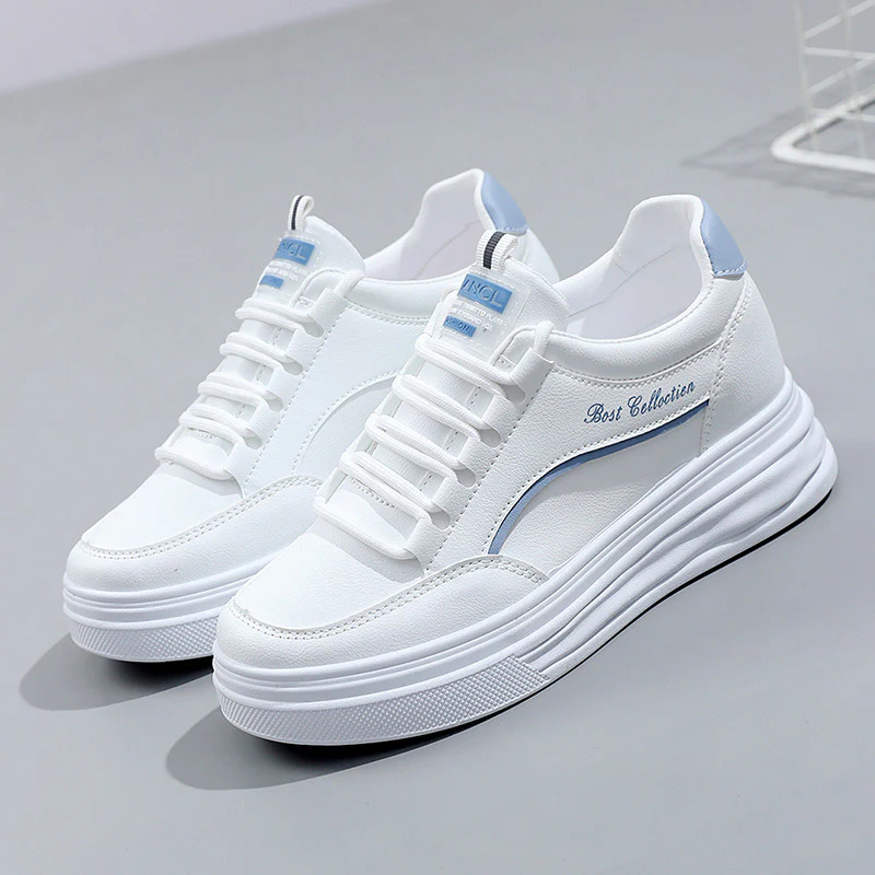 Damen modische Plattform Sneakers mit dämpfendem Sohlenprofil und atmungsaktiver Obermaterialstruktur Heidi Mode - Image 8