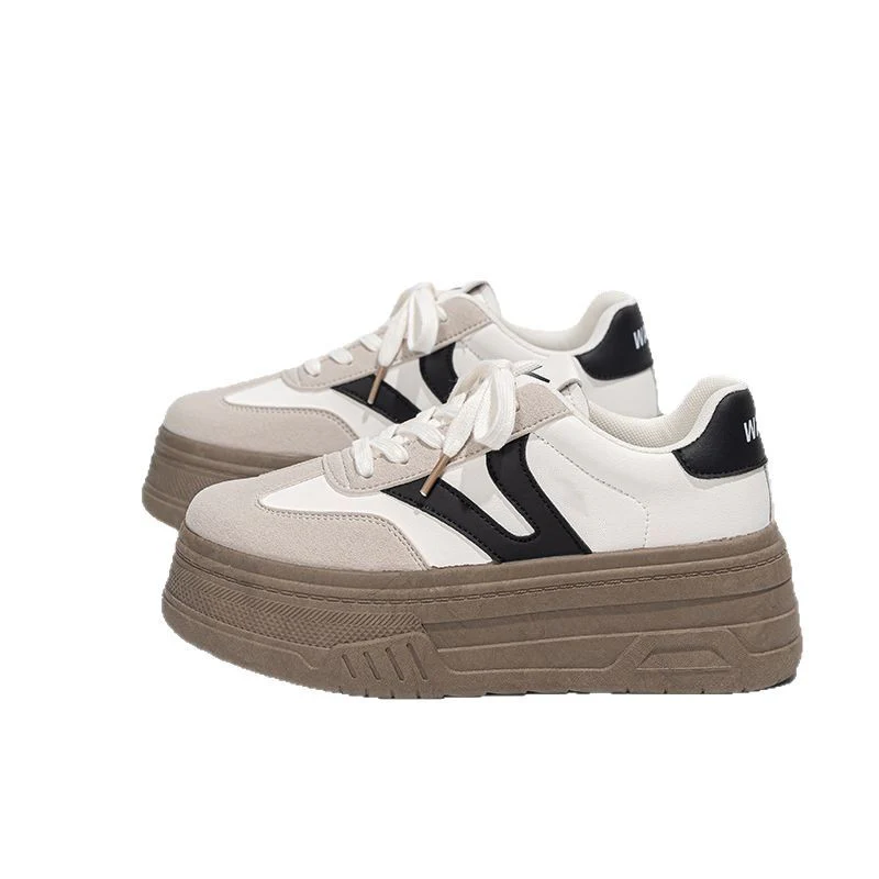 Damen Modische Plattform Sneakers mit dicker Sohle und atmungsaktiver Obermaterialstruktur Heidi Mode - Image 5
