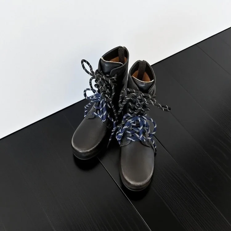 Damen Modische Schnürboots mit innovativen Zierkordeln Heidi Mode - Image 3