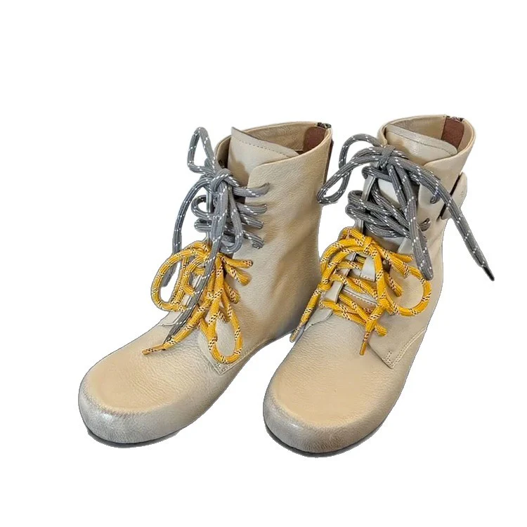 Damen Modische Schnürboots mit innovativen Zierkordeln Heidi Mode - Image 5