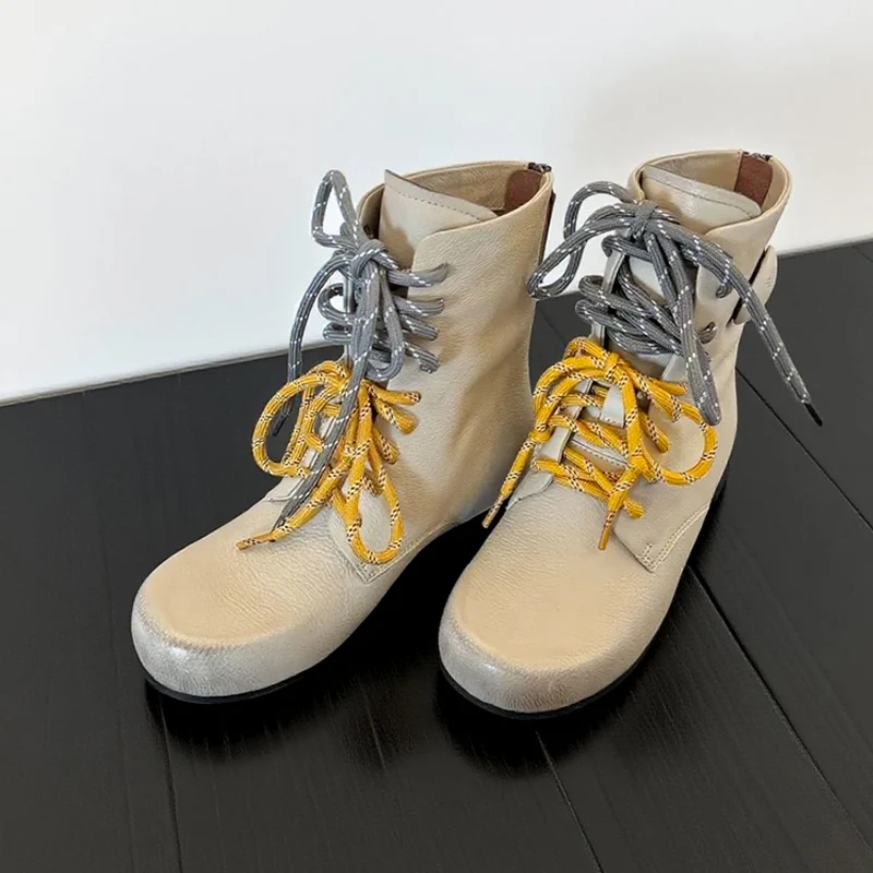 Damen Modische Schnürboots mit innovativen Zierkordeln Heidi Mode - Image 6