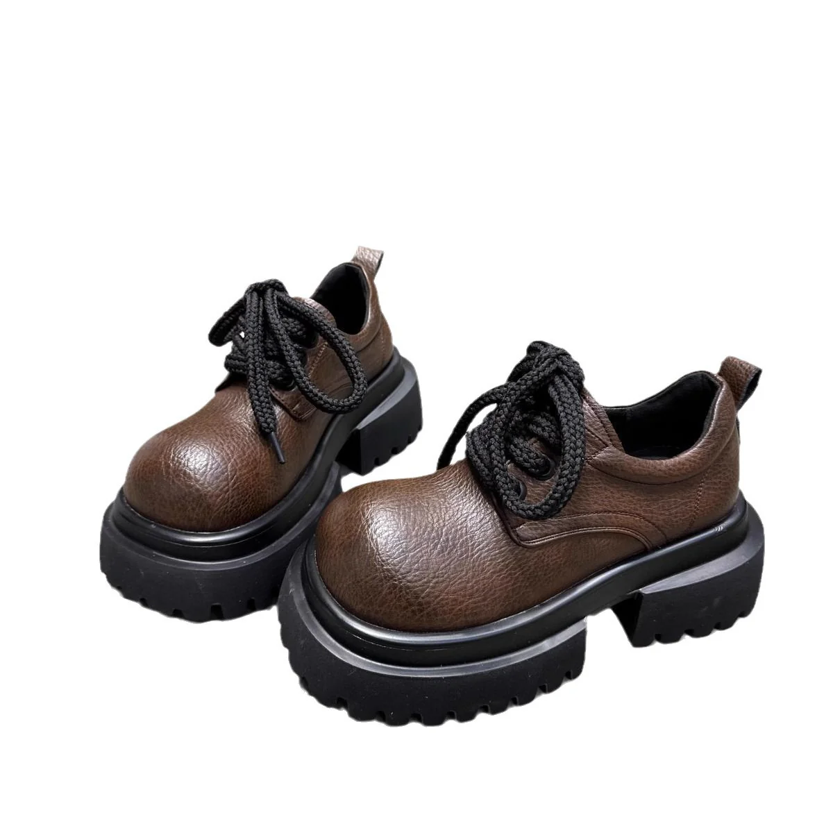 Damen modische Schnürboots mit robustem Plateau und rutschfester Sohle Heidi Mode - Image 5