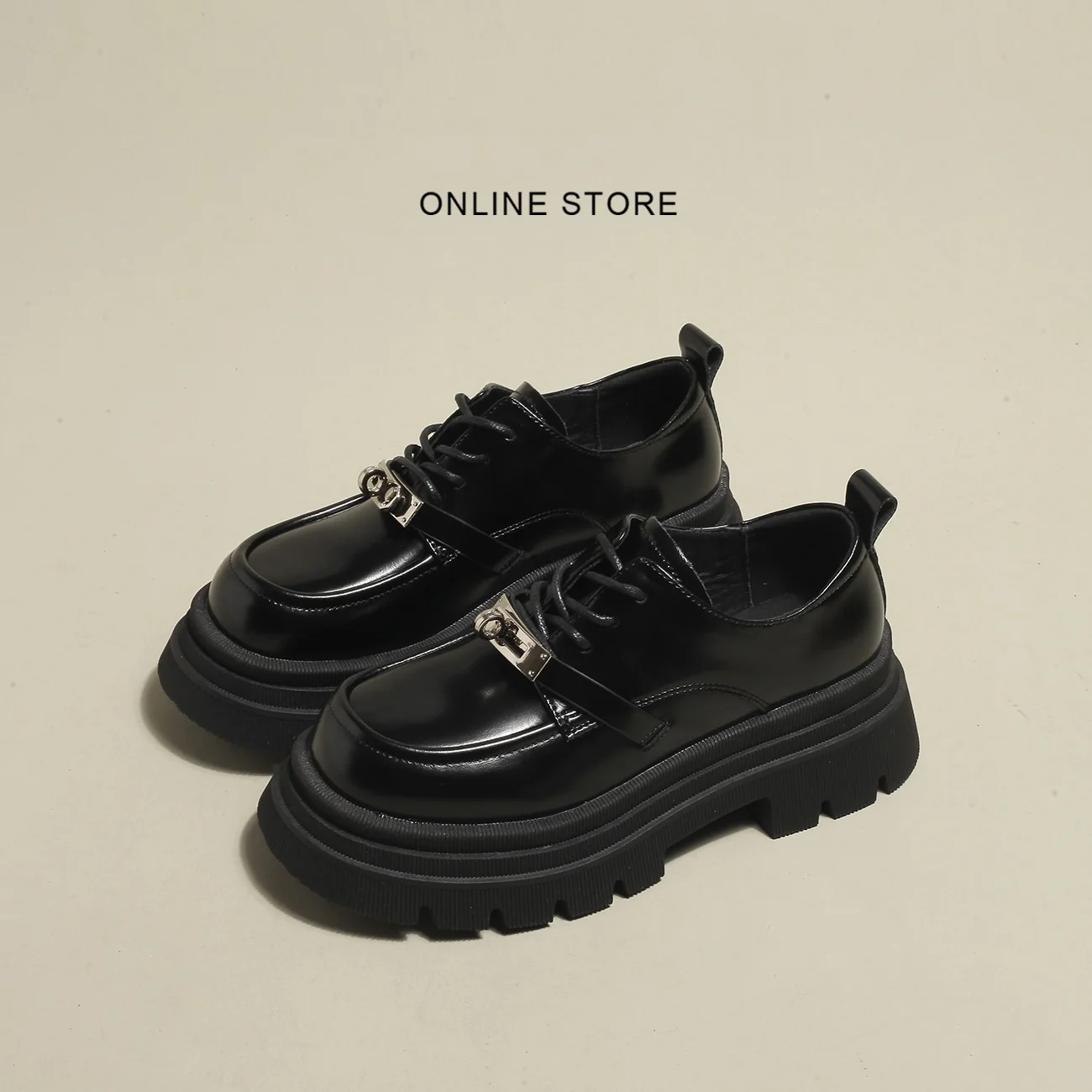 Damen modische Schnürschuhe mit glänzenden Akzenten und rutschfester Sohle Heidi Mode - Image 3