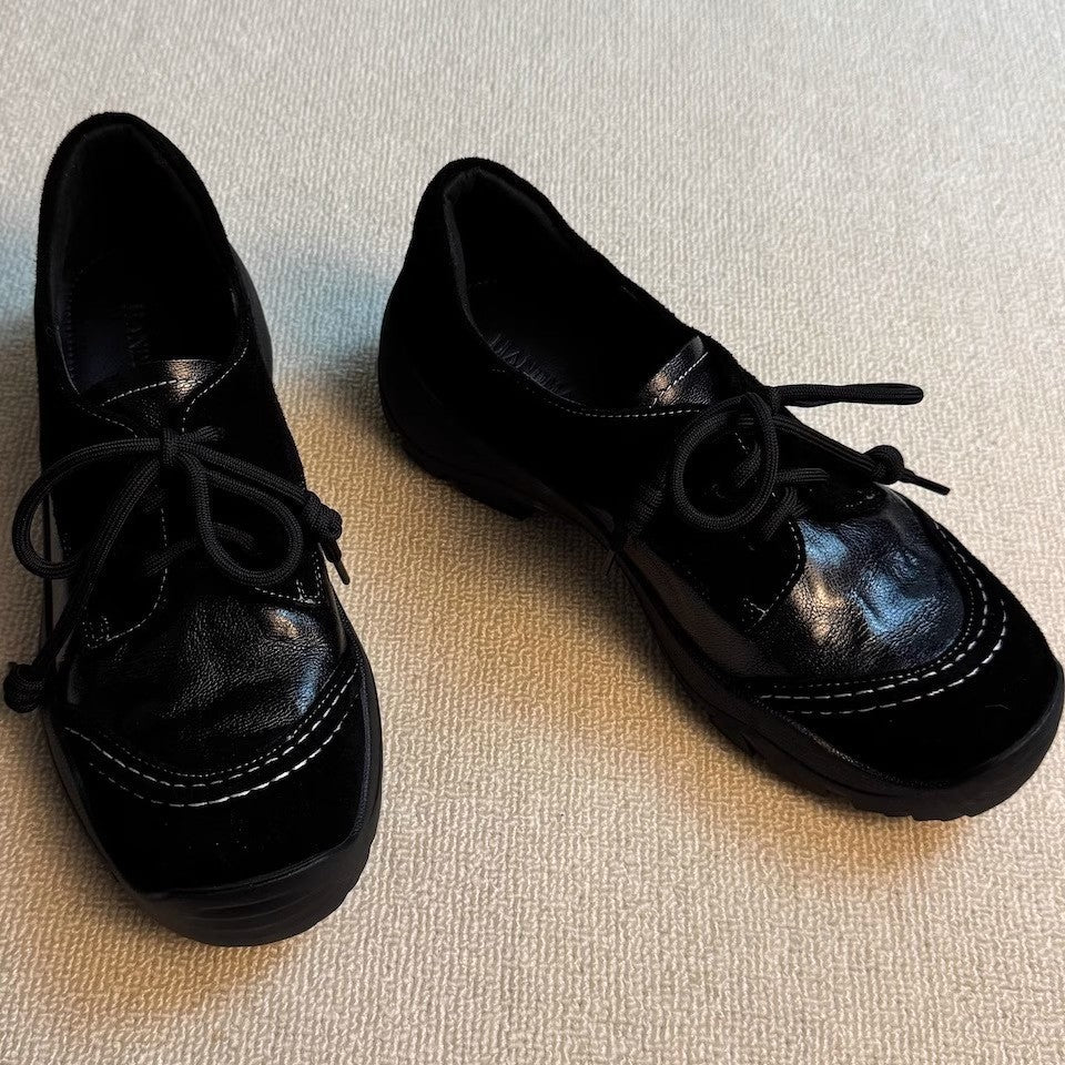 Damen modische Schnürschuhe mit hochwertiger Lederverarbeitung und bequemer Sohle Heidi Mode - Image 2