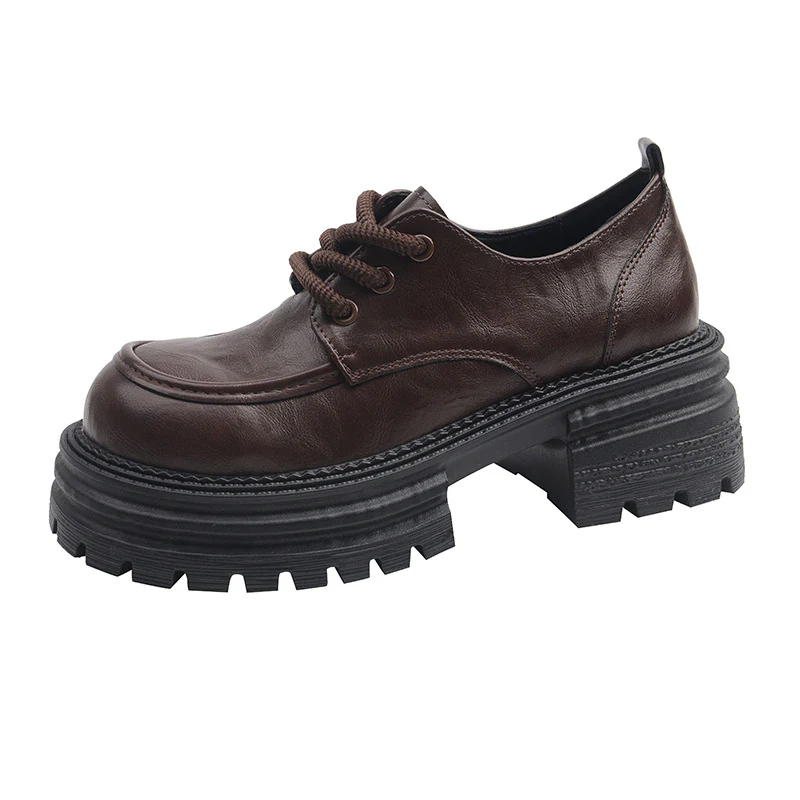 Damen Modische Schnürschuhe mit robustem Plateau-Heel und elegantem Obermaterial Heidi Mode - Image 6