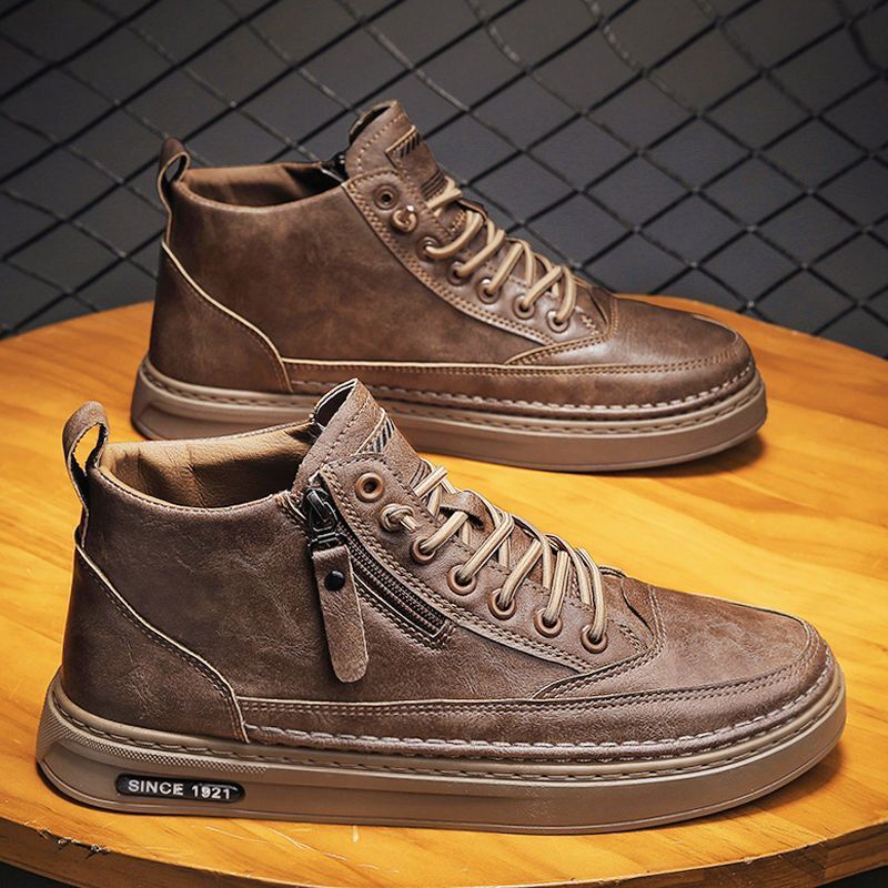 Damen Modische Schnürstiefel mit praktischem Reißverschluss Heidi Mode - Image 3