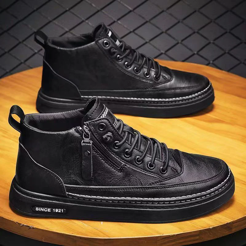 Damen Modische Schnürstiefel mit praktischem Reißverschluss Heidi Mode - Image 4