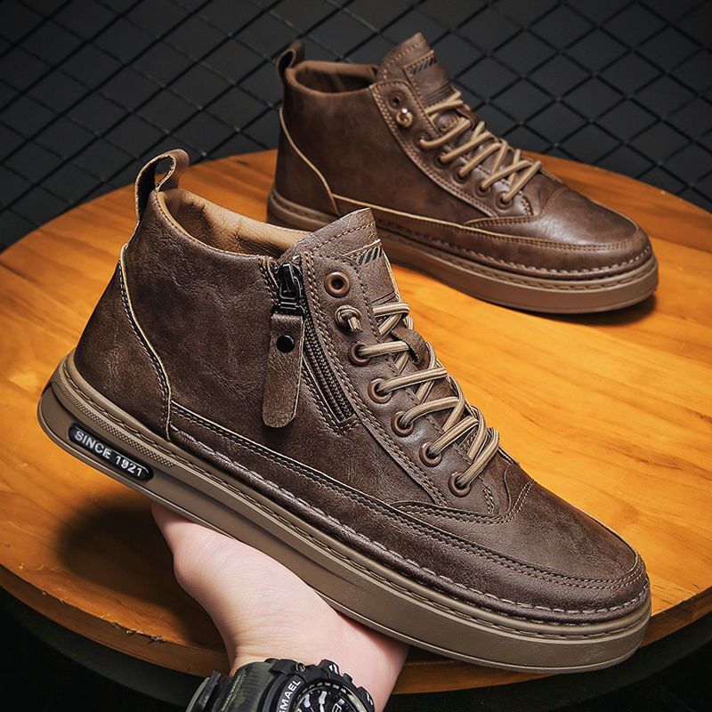 Damen Modische Schnürstiefel mit praktischem Reißverschluss Heidi Mode - Image 7