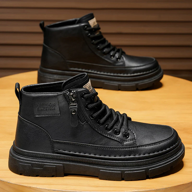 Damen modische Schnürstiefel mit Reißverschluss Heidi Mode - Image 7