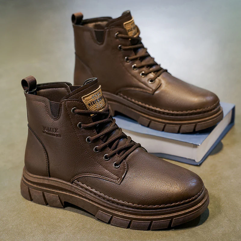 Damen Modische Schnürstiefel mit robustem Sohlenprofil und warmem Innenfutter Heidi Mode