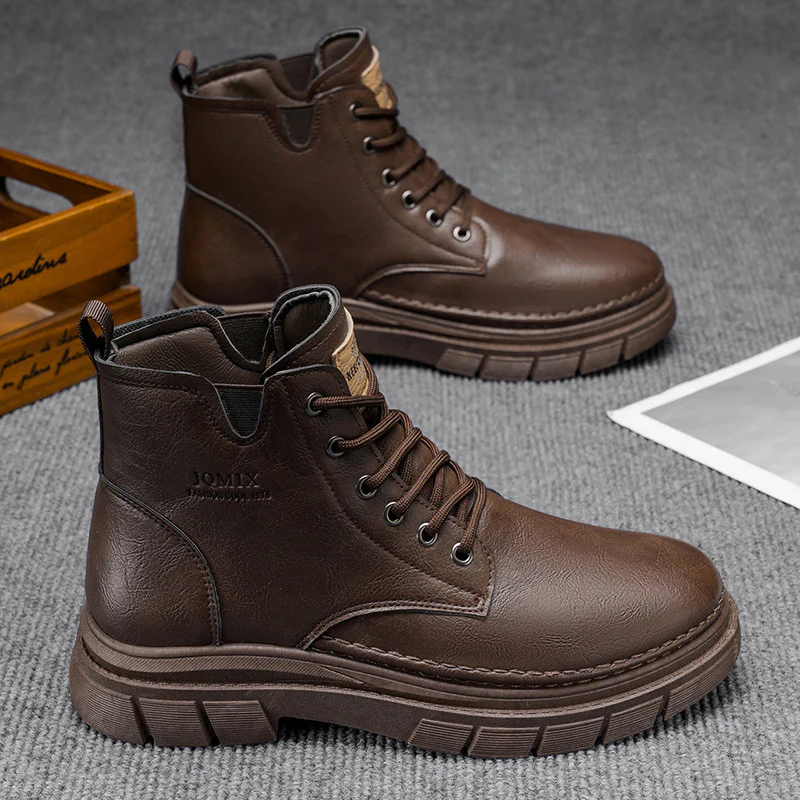 Damen Modische Schnürstiefel mit robustem Sohlenprofil und warmem Innenfutter Heidi Mode - Image 3