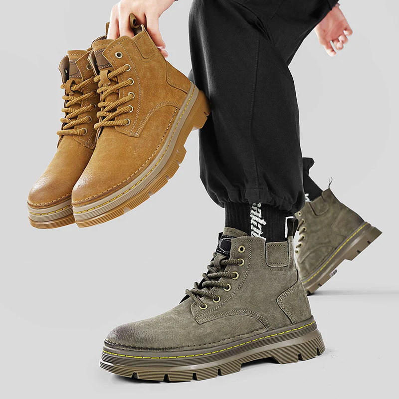 Damen Modische Schnürstiefel mit strapazierfähiger Sohle und hohem Schaft Heidi Mode - Image 3