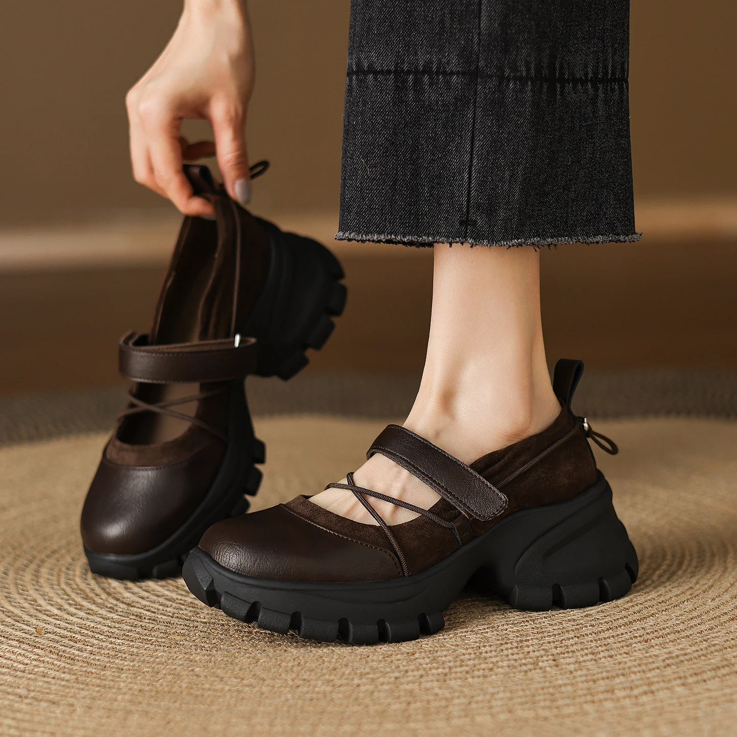 Damen modische Slingback-Schuhe mit elastischen Riemen und bequemer Sohle Heidi Mode
