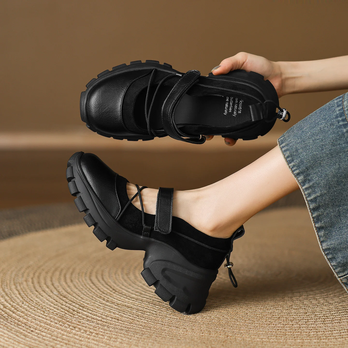 Damen modische Slingback-Schuhe mit elastischen Riemen und bequemer Sohle Heidi Mode - Image 2