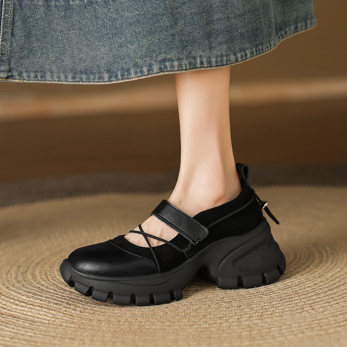 Damen modische Slingback-Schuhe mit elastischen Riemen und bequemer Sohle Heidi Mode - Image 6