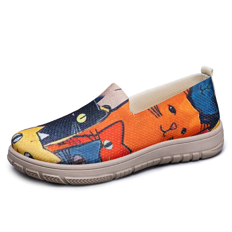 Damen Modische Slip-On Schuhe mit buntem Design Heidi Mode - Image 5