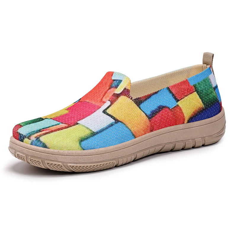 Damen Modische Slip-On Schuhe mit buntem Design Heidi Mode - Image 6