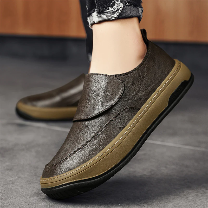 Damen Modische Slip-On Sneaker aus hochwertigem Leder Heidi Mode - Image 3