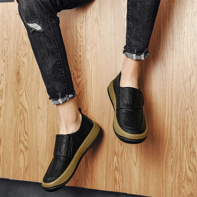 Damen Modische Slip-On Sneaker aus hochwertigem Leder Heidi Mode - Image 4