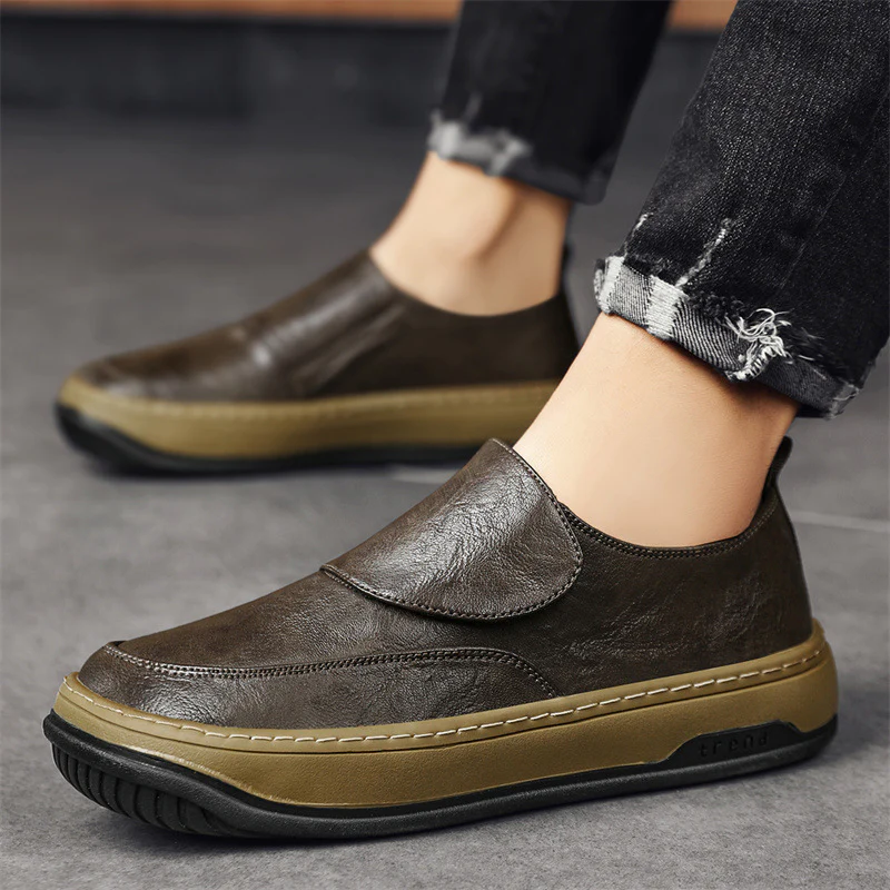 Damen Modische Slip-On Sneaker aus hochwertigem Leder Heidi Mode - Image 6