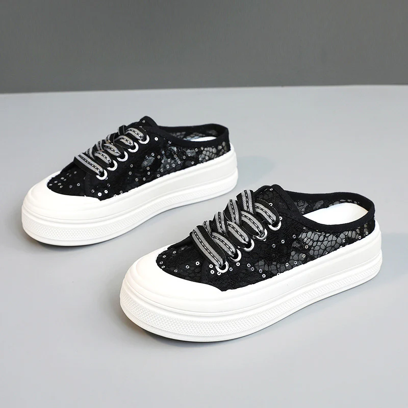 Damen Modische Slip-On Sneaker mit Glitzerakzenten Heidi Mode - Image 6