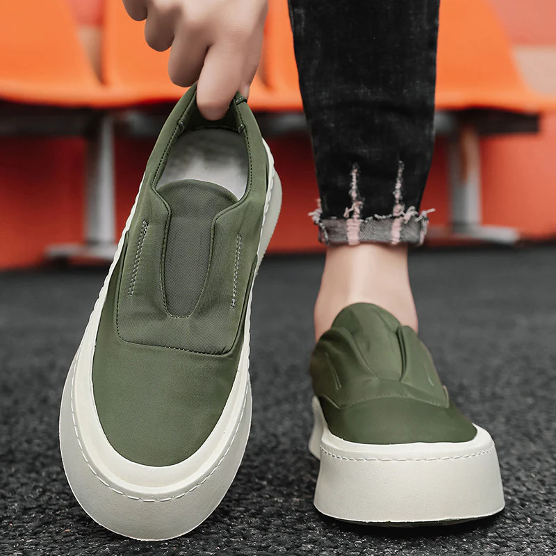 Damen Modische Slip-On Sneakers mit atmungsaktivem Obermaterial und dämpfender Laufsohle Heidi Mode - Image 4