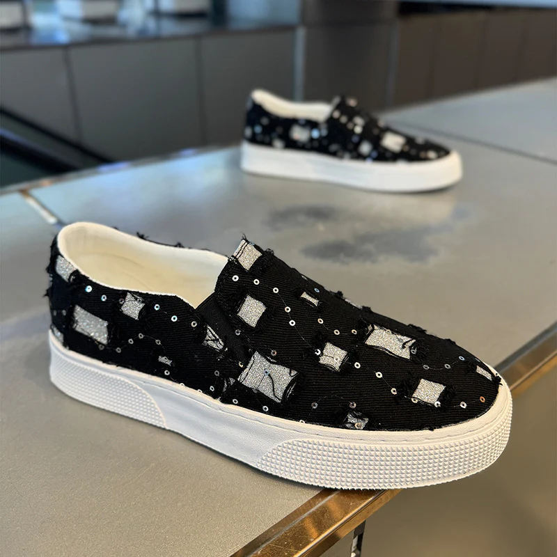 Damen Modische Slip-On Sneakers mit einzigartigem Musterdruck und komfortabler Sohle Heidi Mode - Image 3