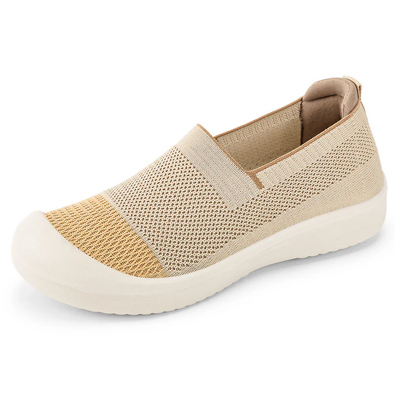 Damen Modische Slip-On Sneakers mit rutschfester und atmungsaktiver Strickoberfläche Heidi Mode - Image 4