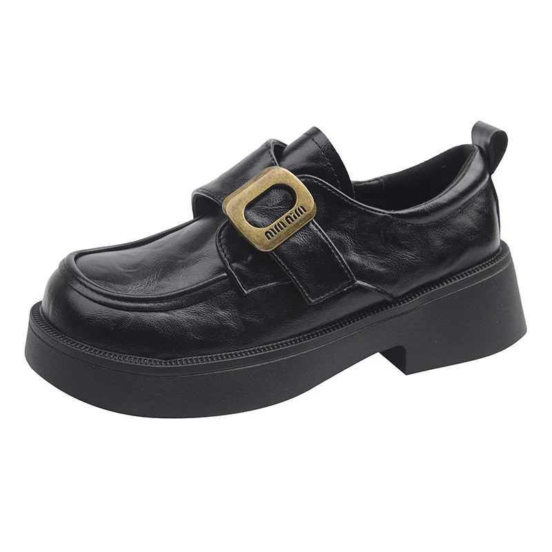 Damen Modische Slipper mit glänzenden Schnallen und bequemer Plateausohle Heidi Mode - Image 4
