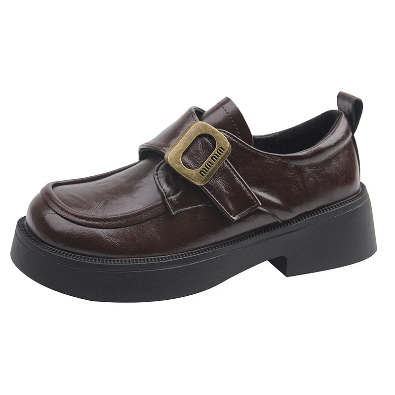 Damen Modische Slipper mit glänzenden Schnallen und bequemer Plateausohle Heidi Mode - Image 5