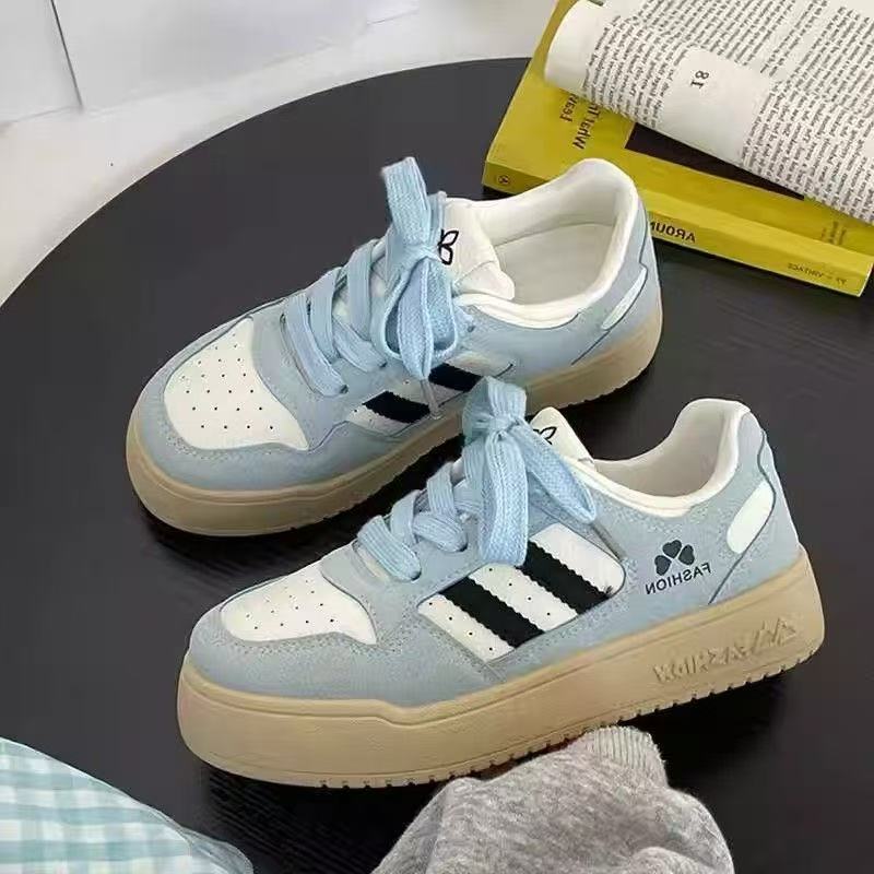 Damen Modische Sneaker im Retro-Style mit hochwertiger Sohle Heidi Mode