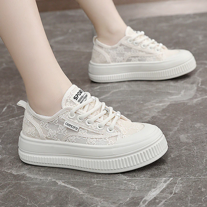 Damen modische Sneaker mit atmungsaktivem Obermaterial und rutschfester Sohle Heidi Mode - Image 3