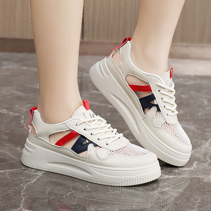 Damen modische Sneaker mit atmungsaktiver Mesh-Oberfläche und dämpfendem Sohlenprofil Heidi Mode - Image 3