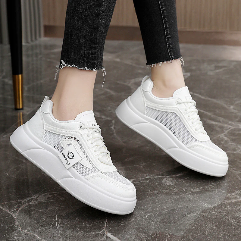 Damen modische Sneaker mit atmungsaktiver Mesh-Oberfläche und flexibler Sohle Heidi Mode - Image 2