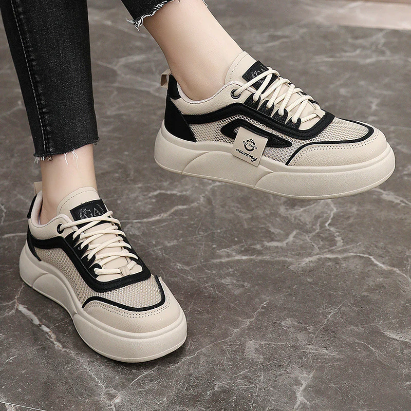 Damen modische Sneaker mit atmungsaktiver Mesh-Oberfläche und flexibler Sohle Heidi Mode - Image 4