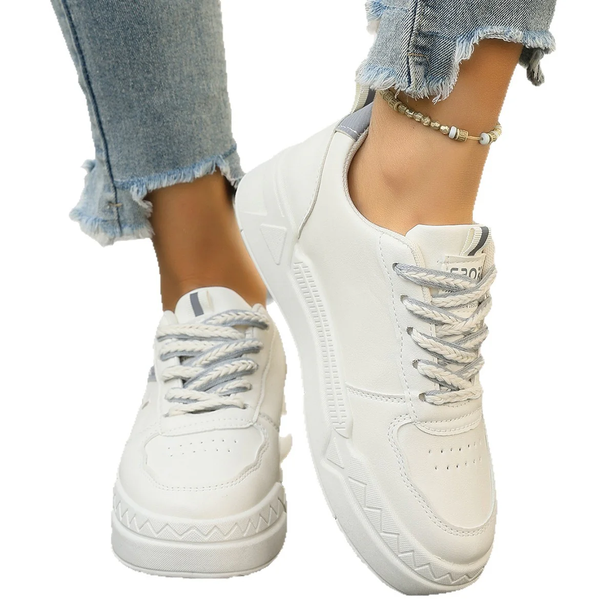 Damen Modische Sneaker mit atmungsaktiver Oberflächenstruktur und flexibler Sohle Heidi Mode - Image 5