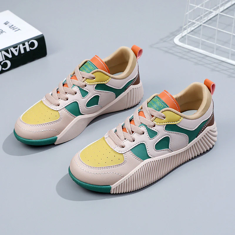 Damen modische Sneaker mit atmungsaktiver Oberflächenstruktur und rutschfester Sohle Heidi Mode - Image 2