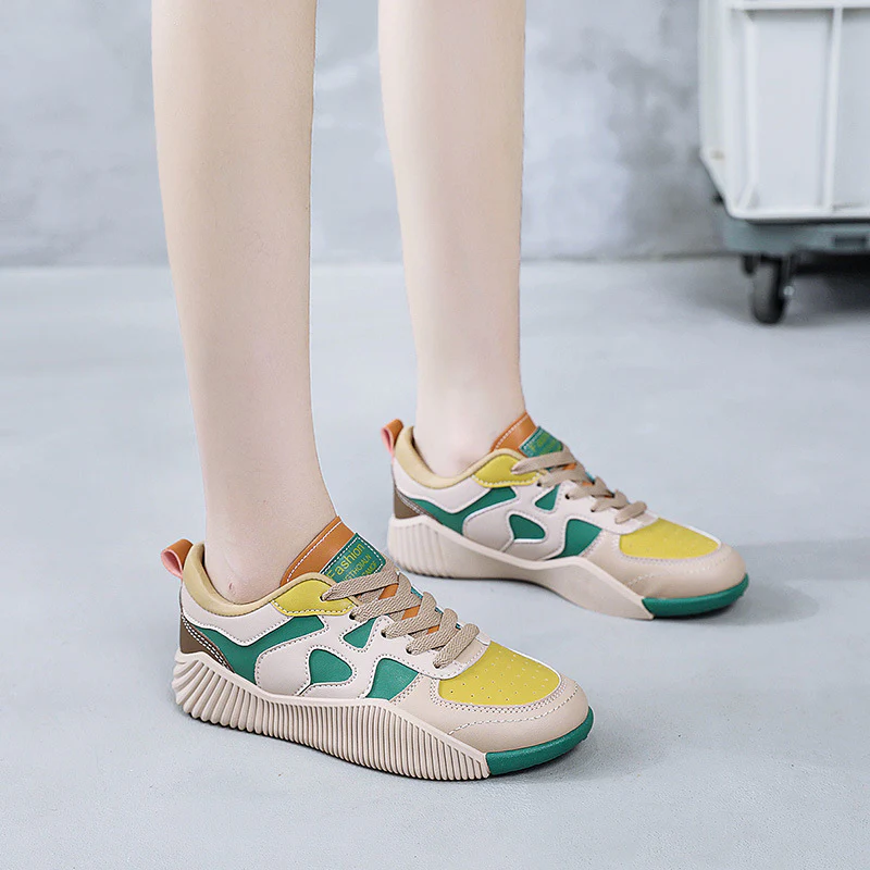 Damen modische Sneaker mit atmungsaktiver Oberflächenstruktur und rutschfester Sohle Heidi Mode - Image 3