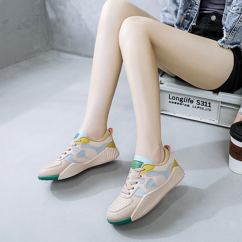 Damen modische Sneaker mit atmungsaktiver Oberflächenstruktur und rutschfester Sohle Heidi Mode - Image 4