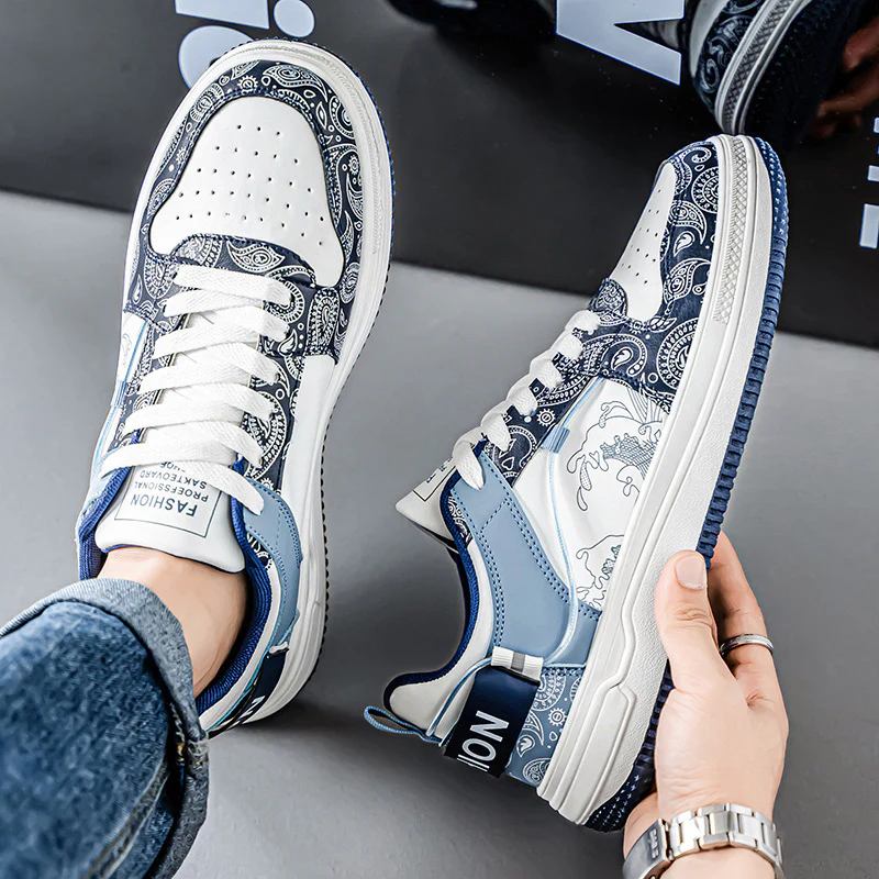 Damen Modische Sneaker mit einzigartigem Grafikdesign und atmungsaktiver Struktur Heidi Mode - Image 3
