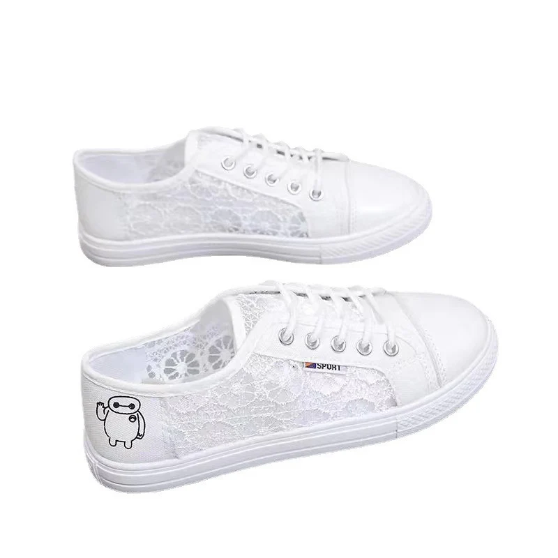 Damen modische Sneaker mit elegantem Spitzendesign und atmungsaktiver Spitzenstruktur Heidi Mode - Image 5