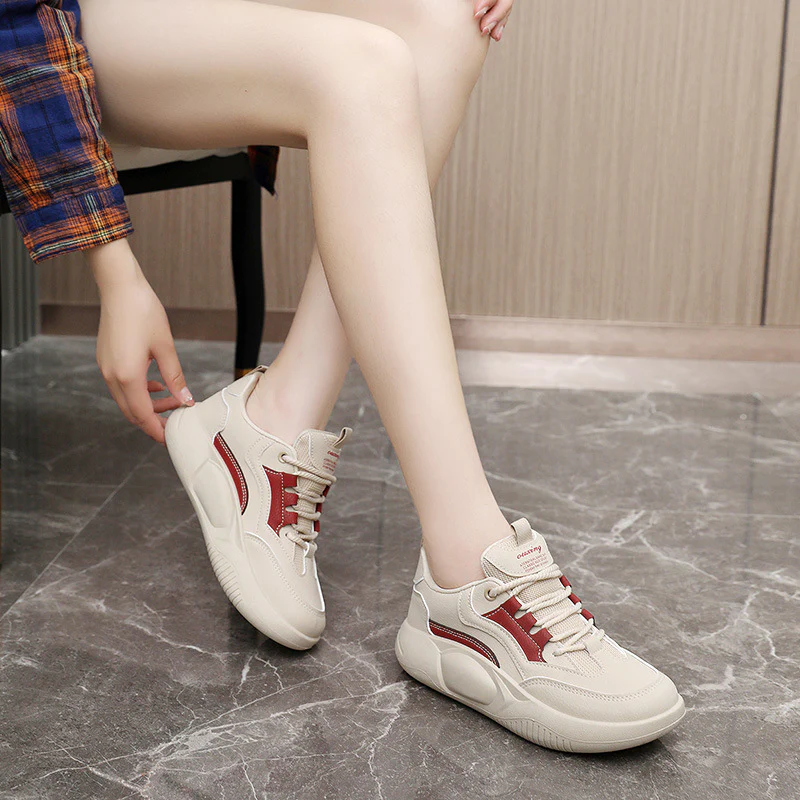 Damen modische Sneaker mit ergonomischem Dämpfungssystem und atmungsaktiver Struktur Heidi Mode - Image 4
