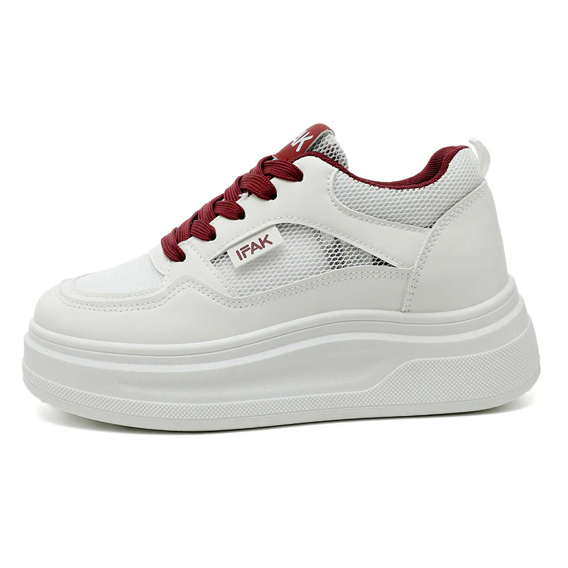 Damen Modische Sneaker mit erhöhtem Plateau und atmungsaktivem Mesh-Heidi Mode - Image 2