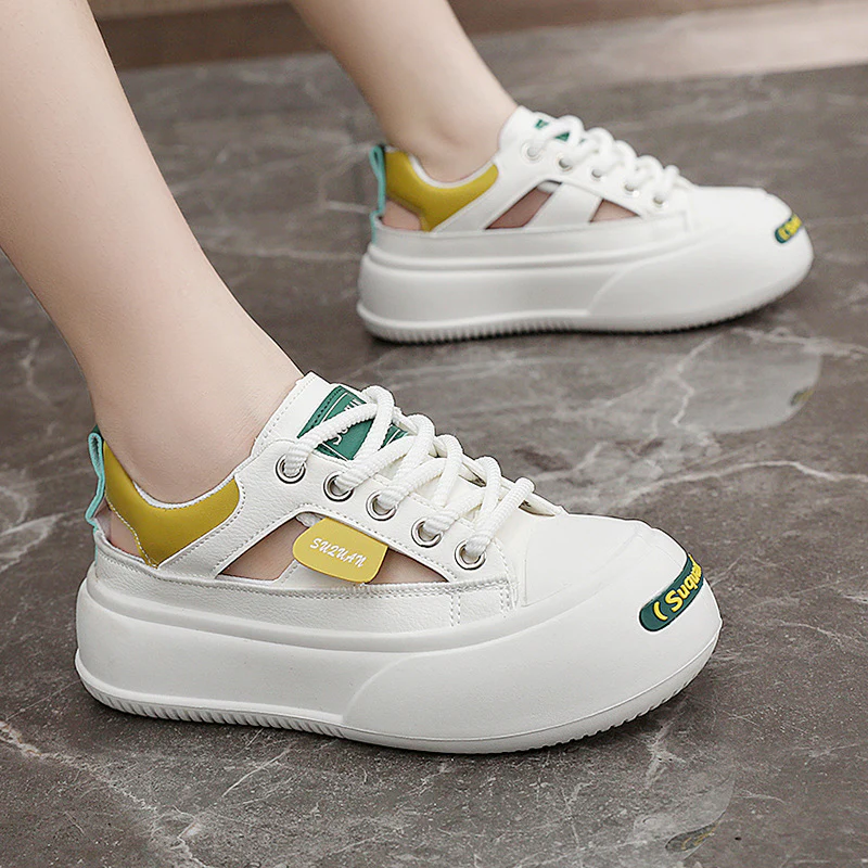 Damen modische Sneaker mit innovativem Sohlendesign und atmungsaktiver Obermaterialstruktur Heidi Mode - Image 3