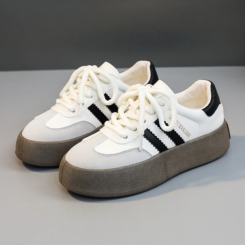 Damen modische Sneaker mit plattenförmigem Schnitt und auffälligen Schnürsenkeln Heidi Mode - Image 6
