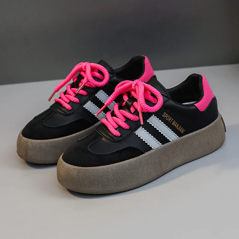 Damen modische Sneaker mit plattenförmigem Schnitt und auffälligen Schnürsenkeln Heidi Mode - Image 7