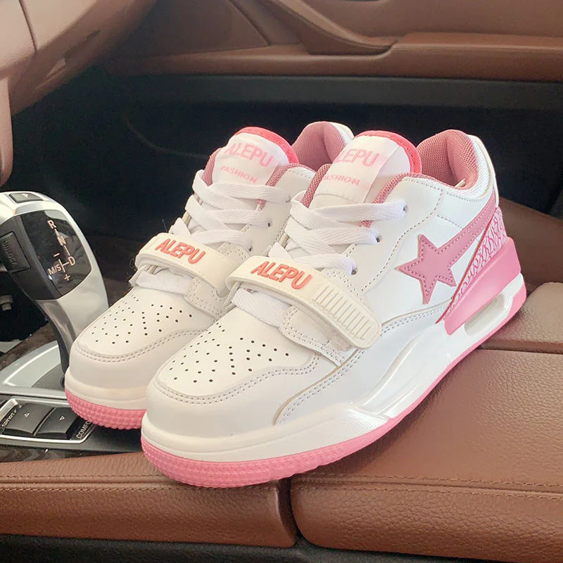 Damen modische Sneaker mit praktischem Klettverschluss und stylischem Sternenmuster Heidi Mode - Image 6