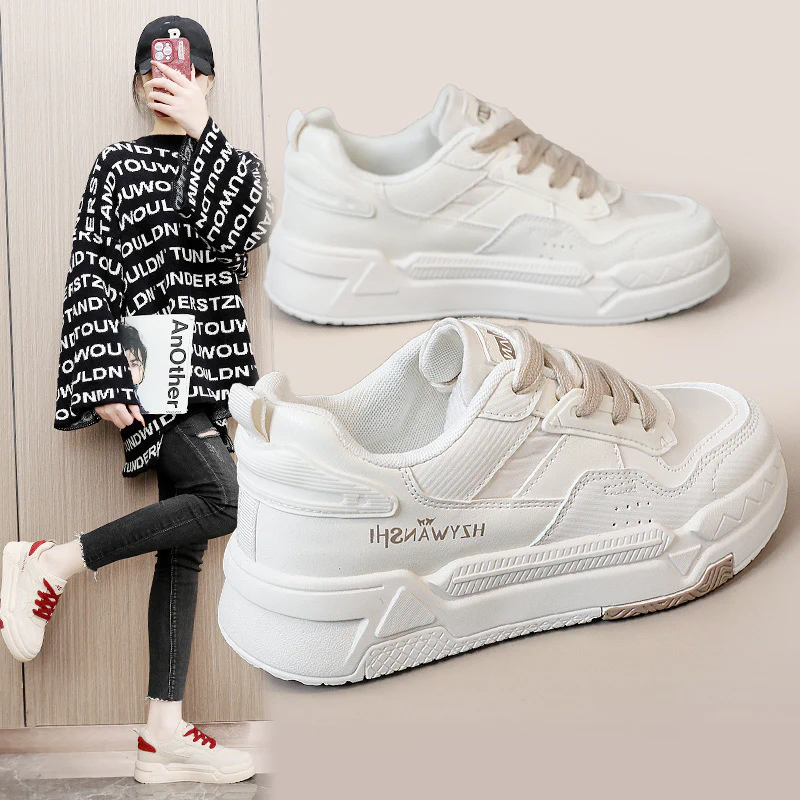 Damen Modische Sneaker mit robustem Laufdesign und bequemer Dämpfung Heidi Mode