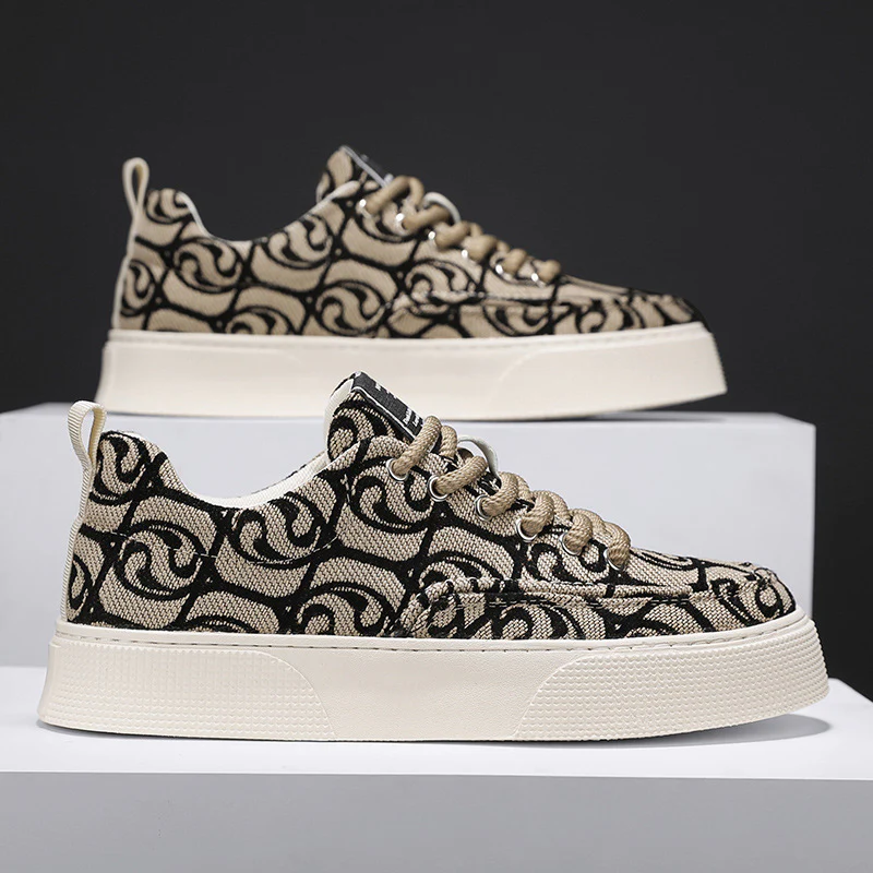 Damen Modische Sneaker mit stylishem Muster von Heidi Mode - Image 2